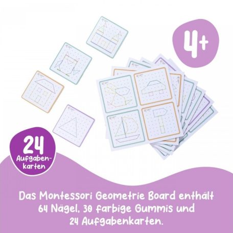 Eichhorn Montessori geometria tábla készségfejlesztő játék