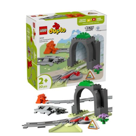 LEGO DUPLO Town 10425 Vonatalagút és sínek kiegészítő szett