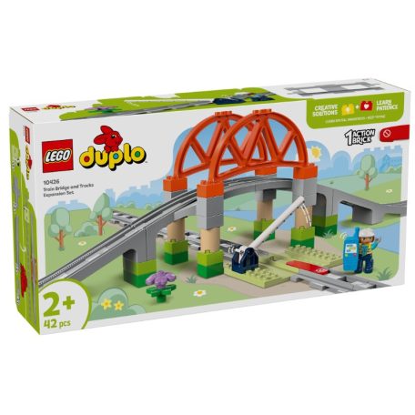 LEGO DUPLO Town 10426 Vasúti híd és sínek kiegészítő szett