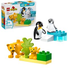   LEGO DUPLO Town 10442 Állatcsaládok a vadvilágban: Pingvinek és oroszlánok
