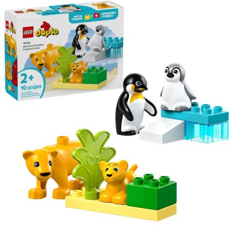 LEGO DUPLO Town 10442 Állatcsaládok a vadvilágban: Pingvinek és oroszlánok