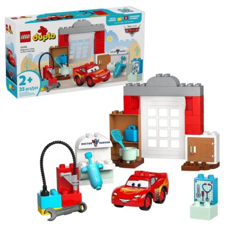 LEGO DUPLO Disney 10456 Verdák: McQueen látogatása Doki garázsában