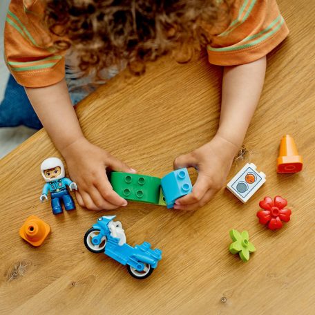 LEGO DUPLO Town 10471 Kék rendőrségi motorkerékpár
