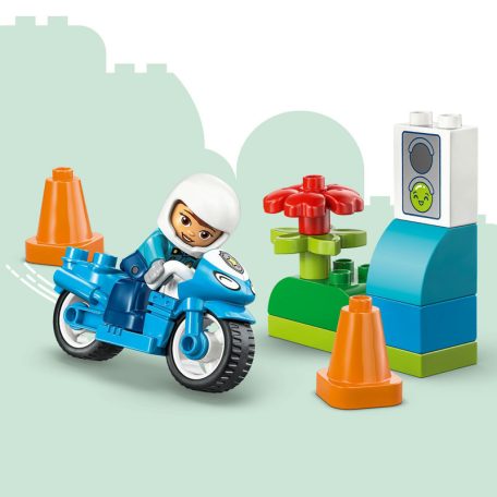 LEGO DUPLO Town 10471 Kék rendőrségi motorkerékpár