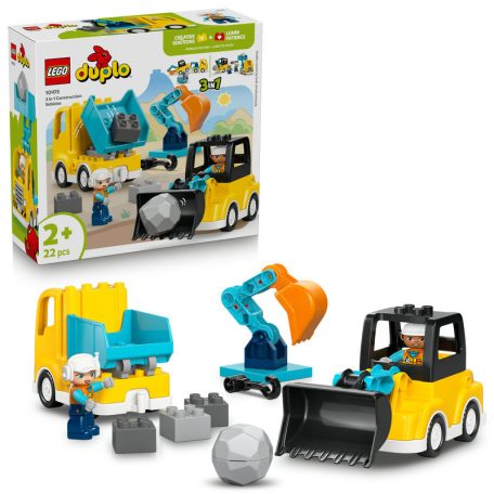 LEGO DUPLO Town 10475 3 az 1-ben építési munkagépek