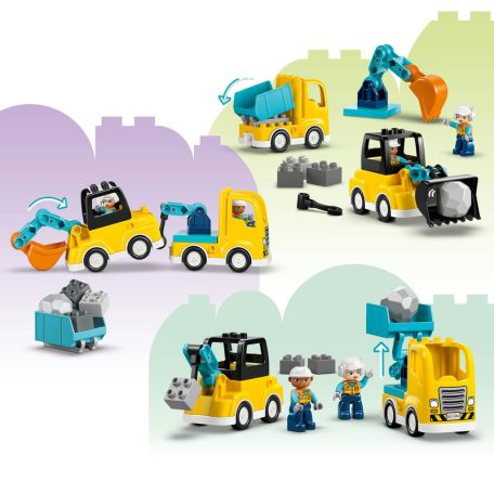LEGO DUPLO Town 10475 3 az 1-ben építési munkagépek