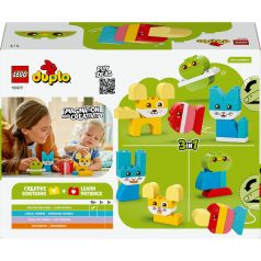   LEGO DUPLO My First 10477 Kreatív és aranyos, 3 az 1-ben házi kedvencek