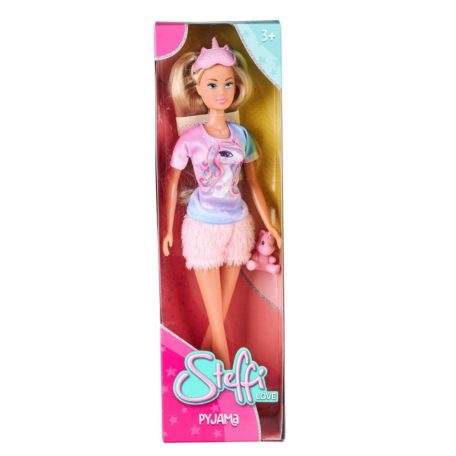 Steffi Love játékbaba pizsamában unikornisos kiegészítőkkel (rózsaszín)