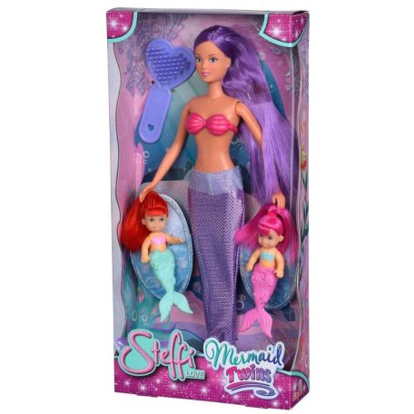Steffi Love - Lila hajú sellőbaba sellőikrekkel