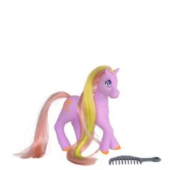   Sweet Pony rózsaszín póni játékfigura sárga-zöld sörénnyel