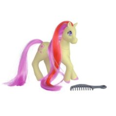 Sweet Pony sárga póni játékfigura piros-pink sörénnyel