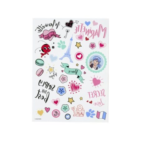 Miraculous - Katicabogár csillámos tetoválás készlet