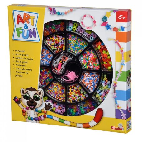 Art & Fun - Óriás színes műanyag gyöngyfűző készlet (5000 db-os)