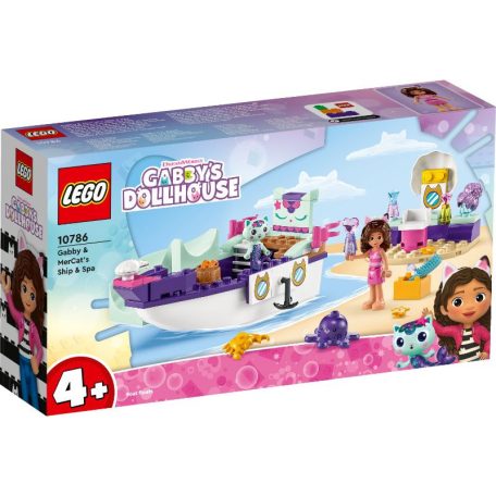 LEGO Gabby's Dollhouse 10786 Gabi és Szirénke hajója és szépségszalonja