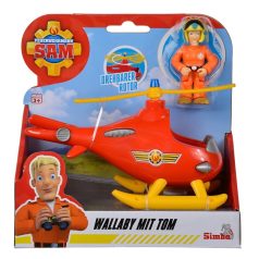   Sam, a tűzoltó - Wallaby helikopter Tom figurával játékszett