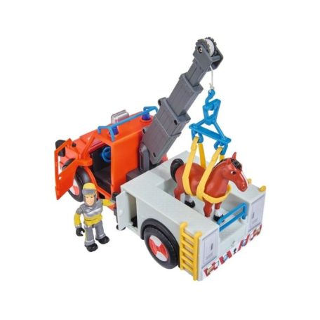 Sam, a tűzoltó Phoenix állatmentő játékszett figurával és lóval