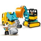 LEGO DUPLO Town 10931 Teherautó és lánctalpas exkavátor