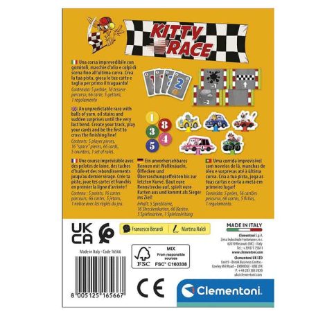 Clementoni 16566 - Kitty Race kártyajáték