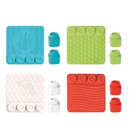 Soft Clemmy 17352 Készségfejlesztő játszószőnyeg puha építőkockákkal (új változat!)