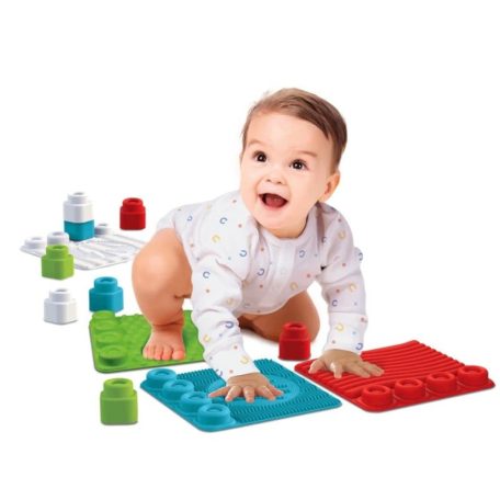 Soft Clemmy 17352 Készségfejlesztő játszószőnyeg puha építőkockákkal (új változat!)