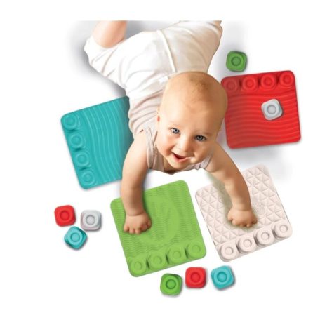 Soft Clemmy 17352 Készségfejlesztő játszószőnyeg puha építőkockákkal (új változat!)