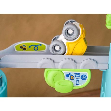 Baby Clementoni 17482 Fun Garage - Garázs pályaszett bukfencező autóval