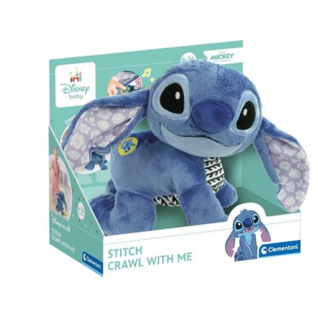 Clementoni 17537 Disney Baby Kúszó-mászó Stitch interaktív plüss játék