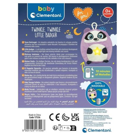 Baby Clementoni 17556 Twinkle-twinkle kicsi borz interaktív bébijáték