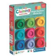 Soft Clemmy A szivárvány színei puha építőkocka szett