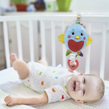 Baby Clementoni 17821 Puha madárka zenélő plüss bébijáték