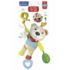 Baby Clementoni 17822 Felakasztható plüss mackó csörgővel és rágókával