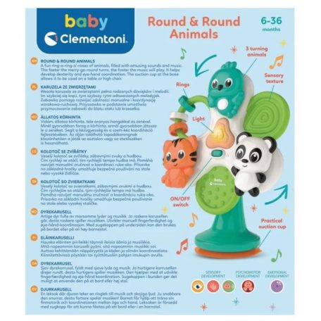 Baby Clementoni 17952 Vidám állatos körhinta