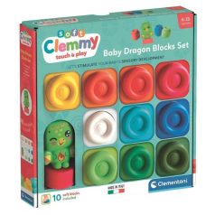   Soft Clemmy Baby Sárkány puha építőkocka szett figurával