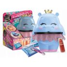 Crazy Chic 18114 Ballerina Collection - Sminkkészlet Víziló alakú kozmetikai tároló dobozban