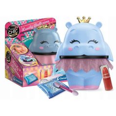   Crazy Chic 18114 Ballerina Collection - Sminkkészlet Víziló alakú kozmetikai tároló dobozban