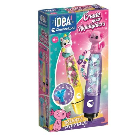 Clementoni 18167 Idea Trendi állatos filctoll készítő kreatív szett