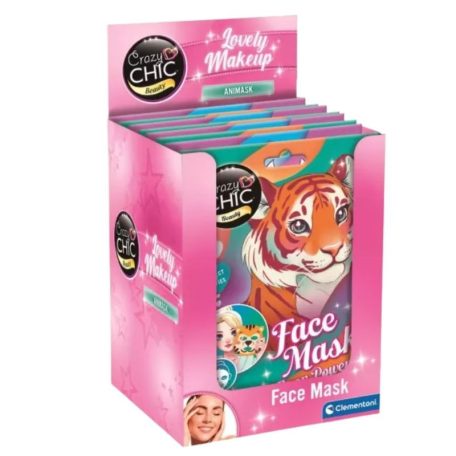 Crazy Chic Egyszer használatos arcmaszk (tigris)