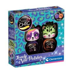   Crazy Chic 18842 Beauty Lovely Nail polishes 2 db-os szett - Lila és narancssárga körömlakkok