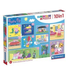   Clementoni 20271 Super Color 10 az 1-ben puzzle - Peppa malac