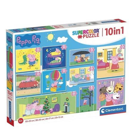 Clementoni 20271 Super Color 10 az 1-ben puzzle - Peppa malac