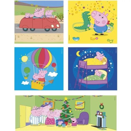 Clementoni 20271 Super Color 10 az 1-ben puzzle - Peppa malac