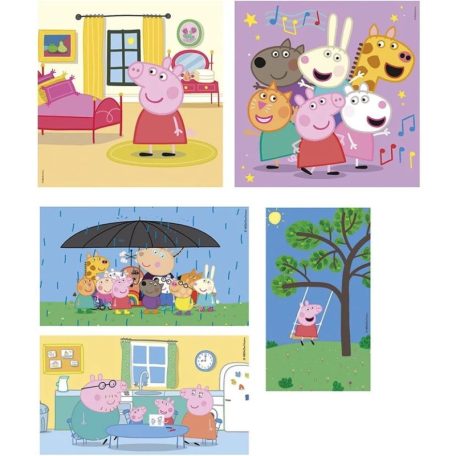 Clementoni 20271 Super Color 10 az 1-ben puzzle - Peppa malac