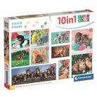 Clementoni 20283 Super Color 10 az 1-ben puzzle - Állati barátok