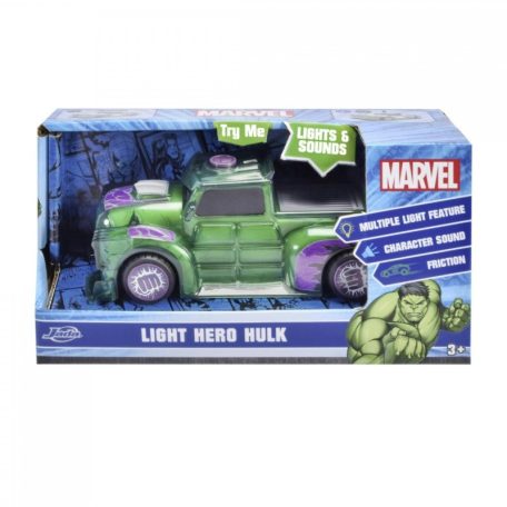 Marvel Light Hero Hulk kisautó fény-és hanghatással