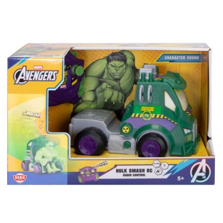 Dickie Toys RC Marvel: Bosszúállók távirányítós játékautó - Hulk Smash Up (1:24)