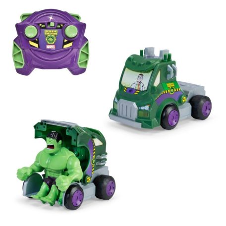 Dickie Toys RC Marvel: Bosszúállók távirányítós játékautó - Hulk Smash Up (1:24)