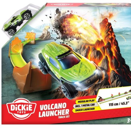 Dickie Toys Volcano Launcher - Vulkán kilövős autópálya szett