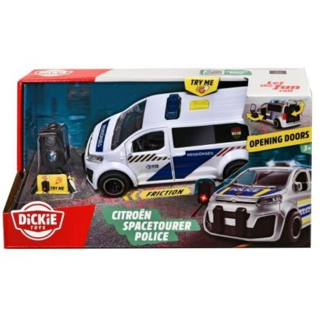 Dickie Toys SOS Series - Citroen Spacetourer rendőrautó trafipax-szal új