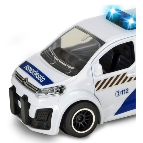 Dickie Toys SOS Series - Citroen Spacetourer rendőrautó trafipax-szal új