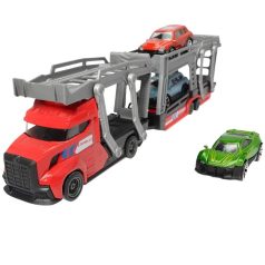   Dickie Toys City - Autószállító tréler 3 db kisautóval (piros)
